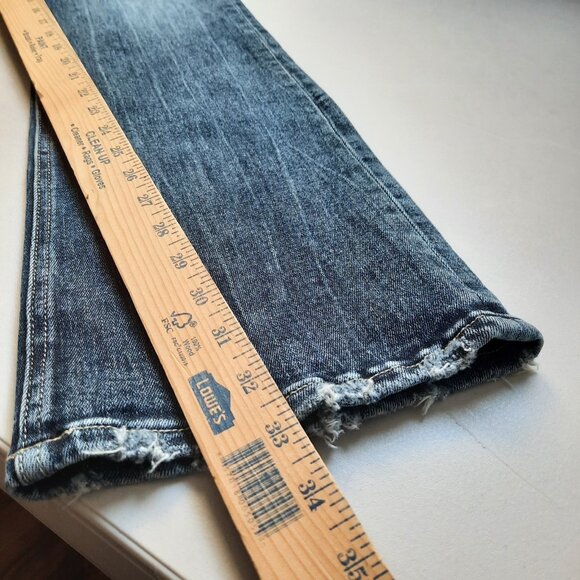 BKE Jeans Womens 28 High Rise Bootcut Parker Distressed Denim Cowgirl Western - Picture 11 of 13